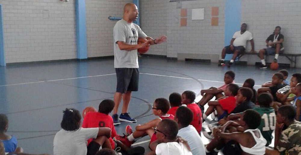 Richburg Speaks At Legendary Hank Gathers Rec Center