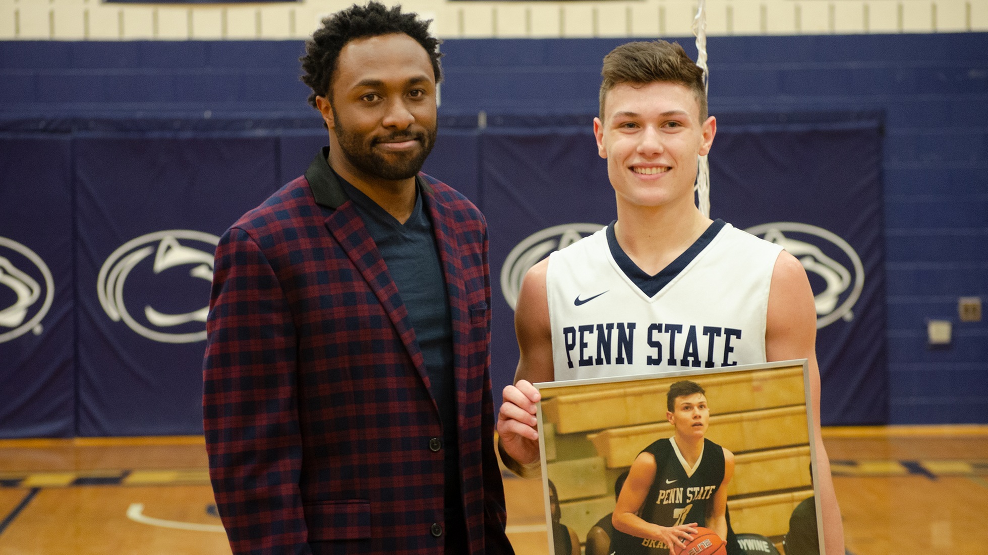Head Coach Justin Dunbar-Stevens and Pat Gallagher on Senior Day