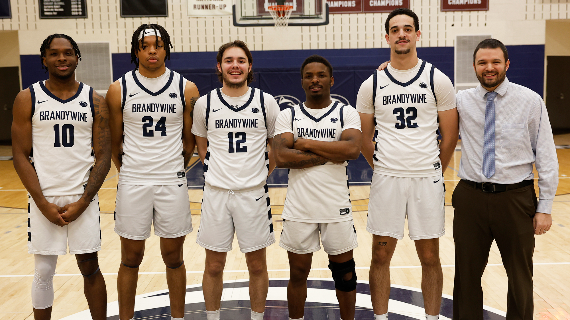Brandywine seniors and head coach Nick Burke