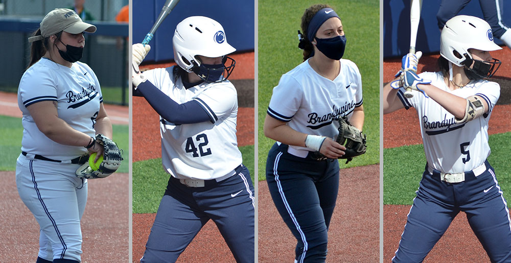 All-Americans Rebecca Sorrentino, Destiny Brophy, Haley Grossi and Rachel Cherubini
