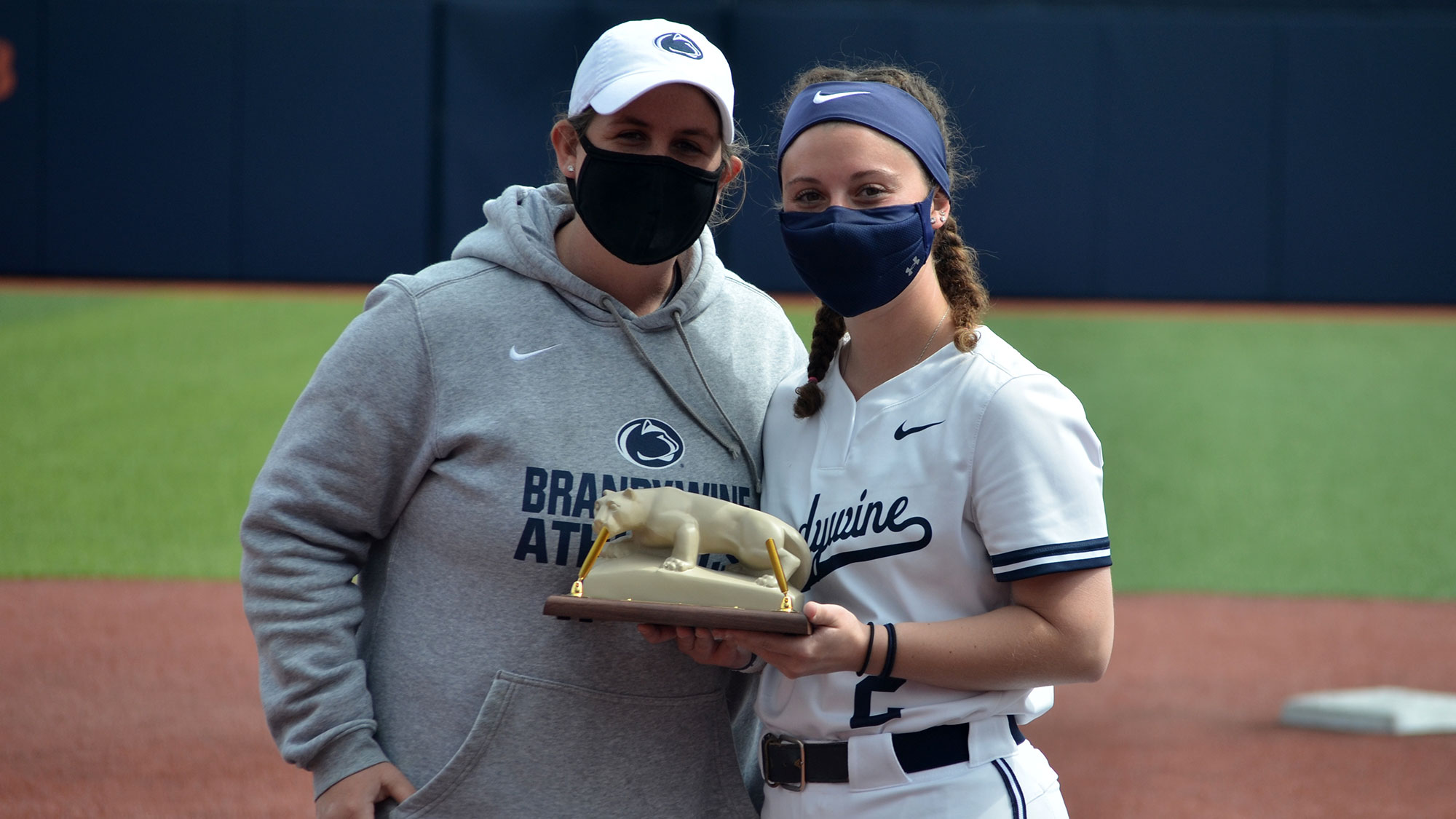 Haley Grossi with Athletic Director Bobbi Caprice
