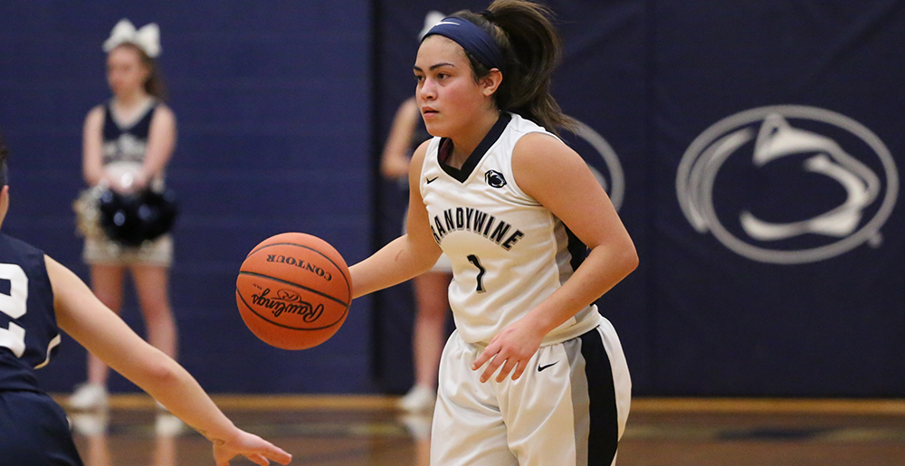 Penn State Brandywine's all-time leading scorer, Nikki Velez