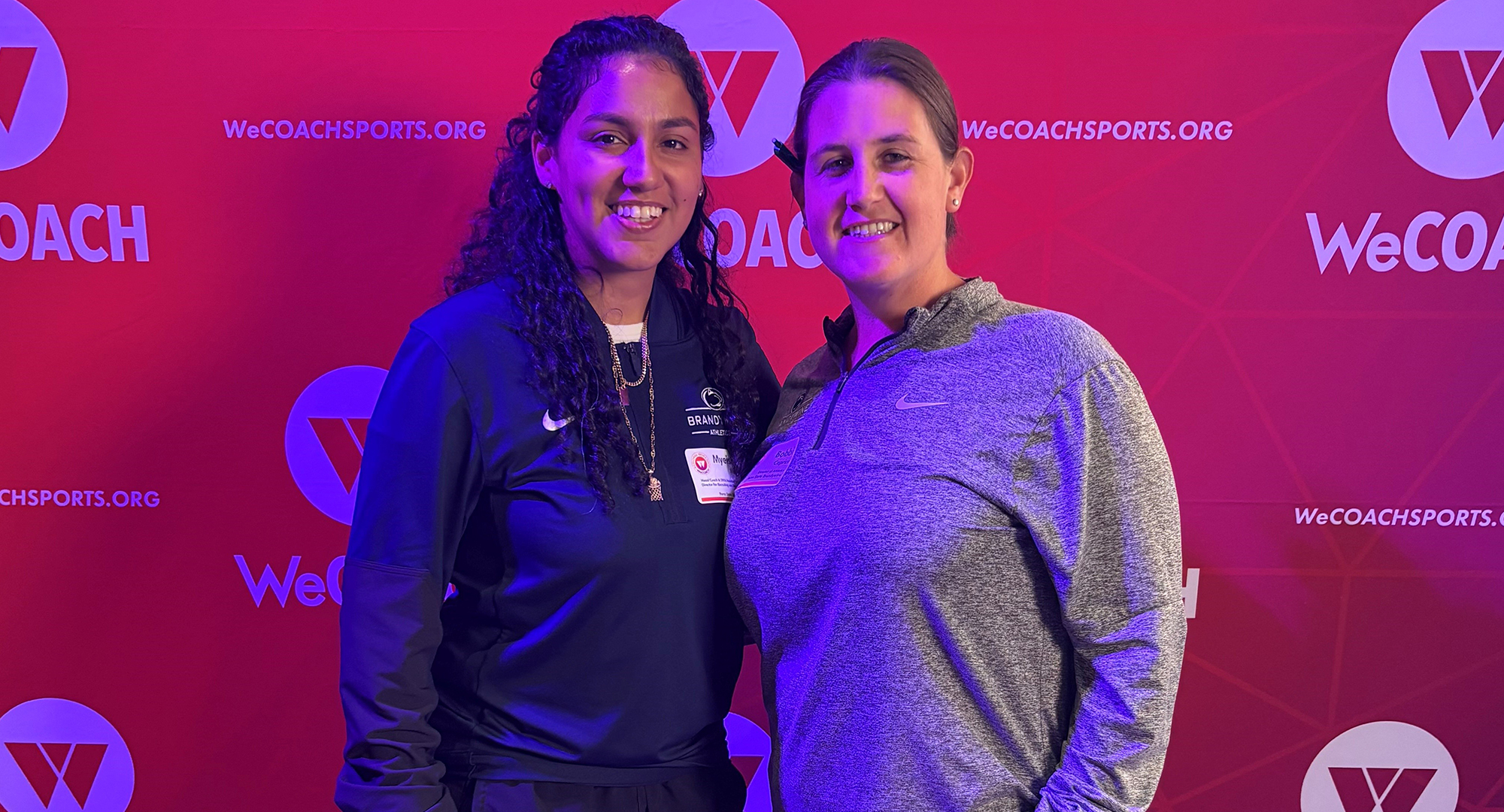 Myeisha Matos with athletic director Bobbi Caprice